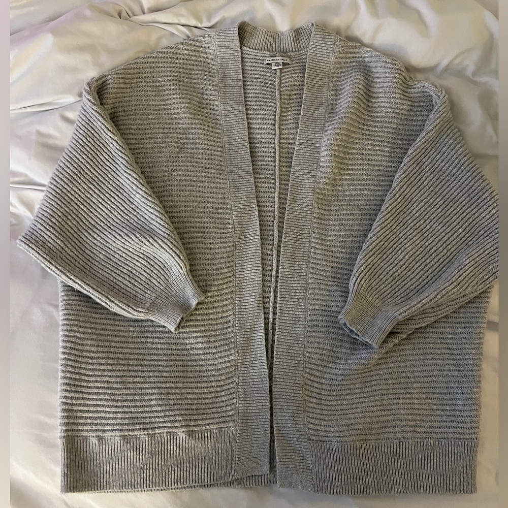 Cozy Ribbed Open Cardigan - Picture 2 of 4